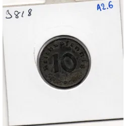 Allemagne 10 reichspfennig 1941 D, TTB KM 101 pièce de monnaie