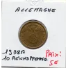 Allemagne 10 reichspfennig 1938 A, Sup KM 92 pièce de monnaie