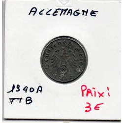 Allemagne 10 reichspfennig 1940 A, TTB KM 101 pièce de monnaie