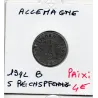 Allemagne 5 reichspfennig 1942 B, TTB KM 100 pièce de monnaie