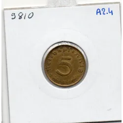 Allemagne 5 reichspfennig 1938 B, TTB+ KM 91 pièce de monnaie