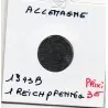 Allemagne 1 reichspfennig 1943 B, TTB KM 97 pièce de monnaie