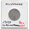 Allemagne 50 reichspfennig 1939 F, Sup- KM 96 pièce de monnaie