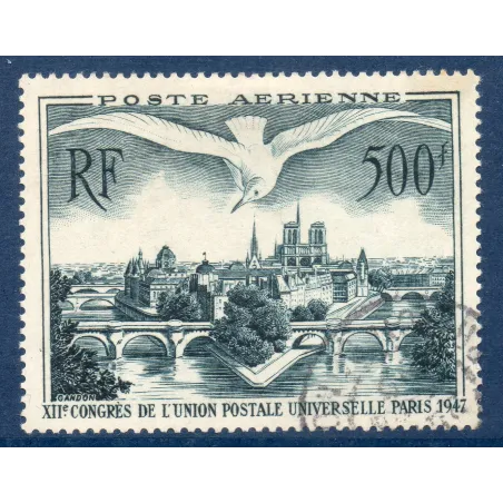 Timbre France Poste Aérienne Yvert 20 Paris, Congrès de l'union Postale Universelle oblitéré