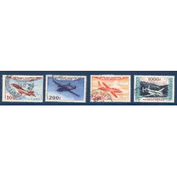Timbre France Poste Aérienne Yvert 30-33 Sétie prototypes oblitérés