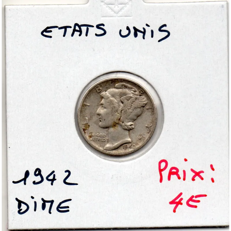 Etats Unis dime 1942 Sup-, KM 140 pièce de monnaie