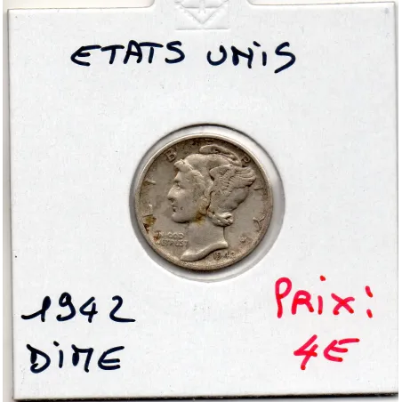 Etats Unis dime 1942 Sup-, KM 140 pièce de monnaie