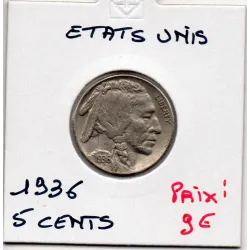 Etats Unis 5 cents 1936 Sup, KM 134 pièce de monnaie