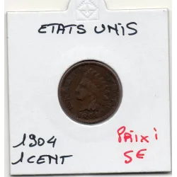 Etats Unis 1 cent 1904 TTB-, KM 90a pièce de monnaie
