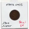 Etats Unis 1 cent 1904 TTB-, KM 90a pièce de monnaie