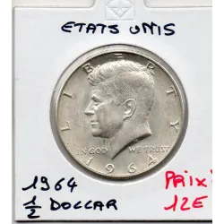 Etats Unis 1/2 Dollar 1964 Sup, KM 202 pièce de monnaie