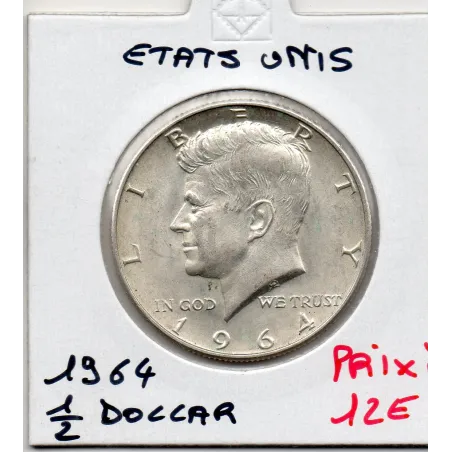 Etats Unis 1/2 Dollar 1964 Sup, KM 202 pièce de monnaie