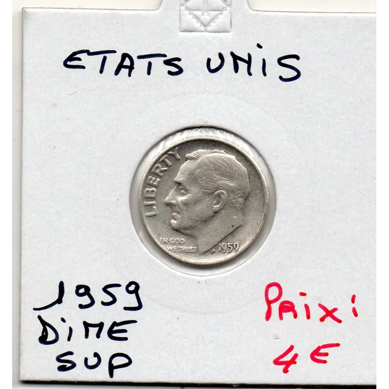 Etats Unis dime 1959 Sup, KM 195 pièce de monnaie