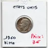Etats Unis dime 1960 TTB, KM 195 pièce de monnaie