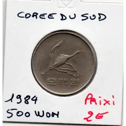Corée du Sud 500 Won 1984 TTB, KM.27 Grue de Mandchourie