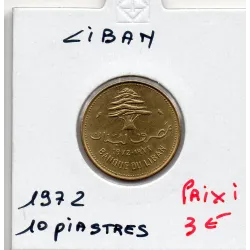 Liban 10 piastres 1972 Spl, KM.26 pièce de monnaie