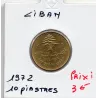 Liban 10 piastres 1972 Spl, KM.26 pièce de monnaie