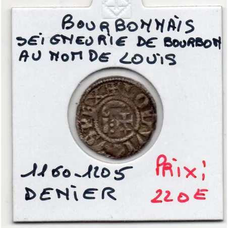 Bourbonnais, Seigneurie de Bourbon, Anonyme (1160-1205) Denier