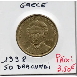 Grece 50 Drachmai 1998 Sup, KM 168 Dionysios Solomos