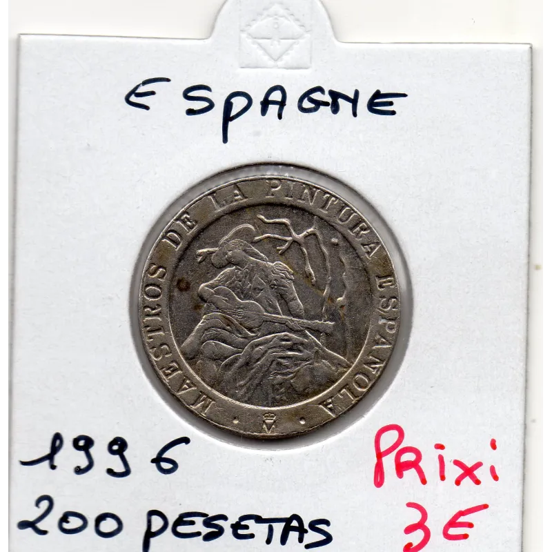 Espagne 200 pesetas 1996 Sup, KM 965 Fortuny et Balleau Espagne 200 pesetas 1996 Sup, KM 965 Fortuny et Balleau