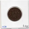 Espagne 5 centimos 1877 TTB, KM.674 Alphonse XII