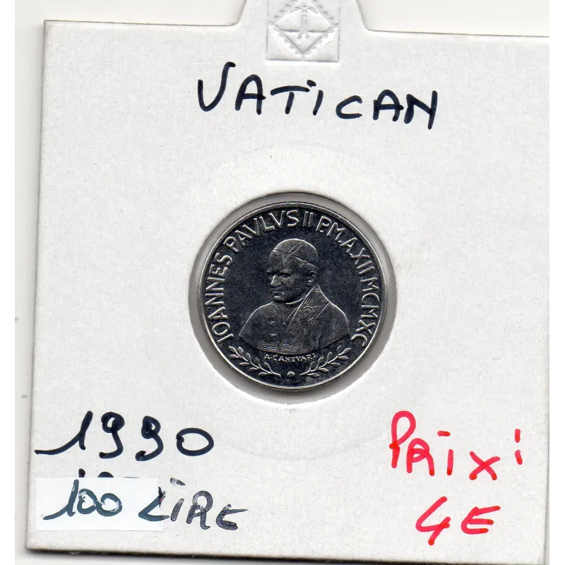 Vatican , Jean Paul II 100 lire 1990 FDC, KM.223 Nouvelle europe