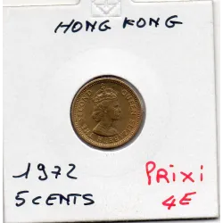 Hong Kong 5 cent 1972 Spl, KM.29 Elizabeth