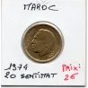 Maroc 20 santimat 1394 AH - 1974 Spl, KM.Y61 Hassan II