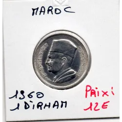 Maroc 1 dirham 1380 AH - 1960 Spl, KM.Y55 Mohammed V