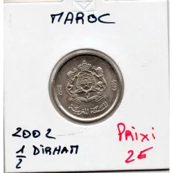 Maroc 1/2 dirham 1423 AH - 2002 Spl, KM Y.116 Telecommunications