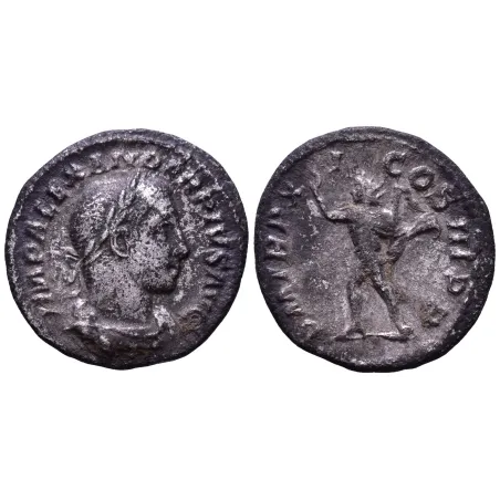 Denier de Sévère Alexandre (233) RIC 120 Sol radié atelier Rome
