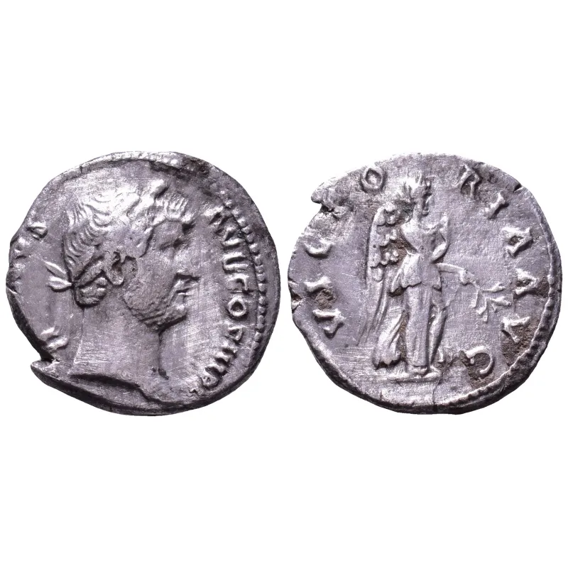Denier de Hadrien (134-138) RIC 282 VICTORIA AVG atelier Rome Denier de Hadrien (134-138) RIC 282 VICTORIA AVG atelier Rome