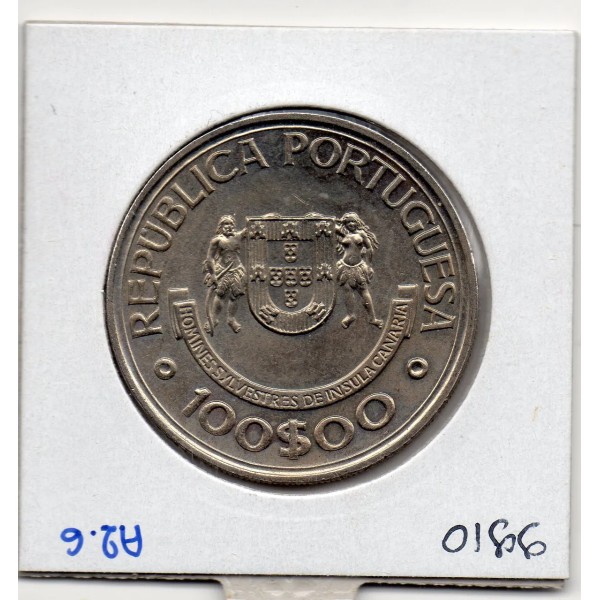 Portugal 100 escudos Canaries 1989 Spl, KM.646 Iles Canaries