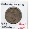 Rhodésie du sud 2 Shillings 1951 Sup, KM.23 Hippotrague noir