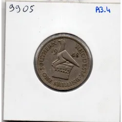 Rhodésie du sud 1 Shilling 1948 TTB, KM.22 Oiseau du Zimbabwe