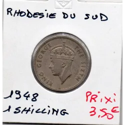 Rhodésie du sud 1 Shilling 1948 TTB, KM.22 Oiseau du Zimbabwe