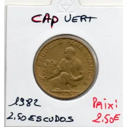 Cap Vert 2.50 Escudos 1982 TTB, KM.18 pièce de monnaie