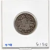Suisse 1 franc 1877 B+, KM.24 pièce de monnaie