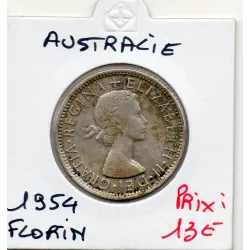 Australie florin 1954 Sup, KM.55 kangourou et emeu