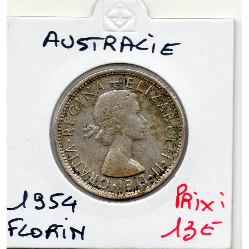 Australie florin 1954 Sup, KM.55 kangourou et emeu Australie florin 1954 Sup, KM.55 kangourou et emeu