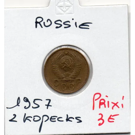 Russie 2 Kopecks 1957 TTB, KM Y120 pièce de monnaie