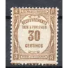 Timbre France Taxes Yvert 57 Type Recouvrement 30c Bistre neuf **
