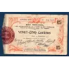 Bon régional Aisne et Ardennes (Laon) 25 centimes, TB, 19.9.1915 Pirot 02-1300 Billet