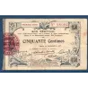 Bon régional Aisne et Ardennes (Laon) 50 centimes, TB, 19.9.1915 Pirot 02-1301 Billet