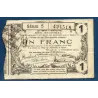 Bon régional Aisne, Ardennes et Marne (Hirson) 1 franc, TB, 12.12.1917 Pirot 02-1203 Billet