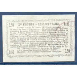 Bon régional Aisne, Ardennes et Marne (Laon) 1 franc, Sup, 16.6.1916 Pirot 02-1308 Billet