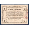 Bon régional Aisne, Ardennes et Marne (Laon) 2 francs, TTB, 16.6.1916 Pirot 02-1310 Billet