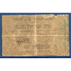 Bon municipal Boué 25 centimes, TB, 4.6.1915 Pirot 02-309 Billet