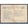 Bon régional unifié Etaves-et-Bocquiaux 50 centimes, B, ND Pirot 02-732b Billet