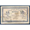 Bon municipal La Flamengrie 25 centimes, TB, 16.9.1915 Pirot 02-843 Billet